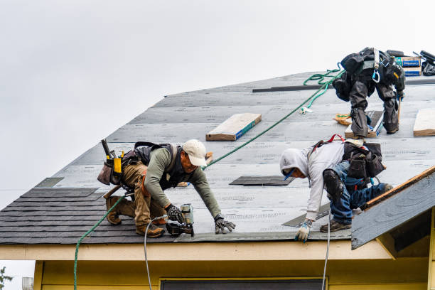 Professional Roof Installation technician working in Plum, PA